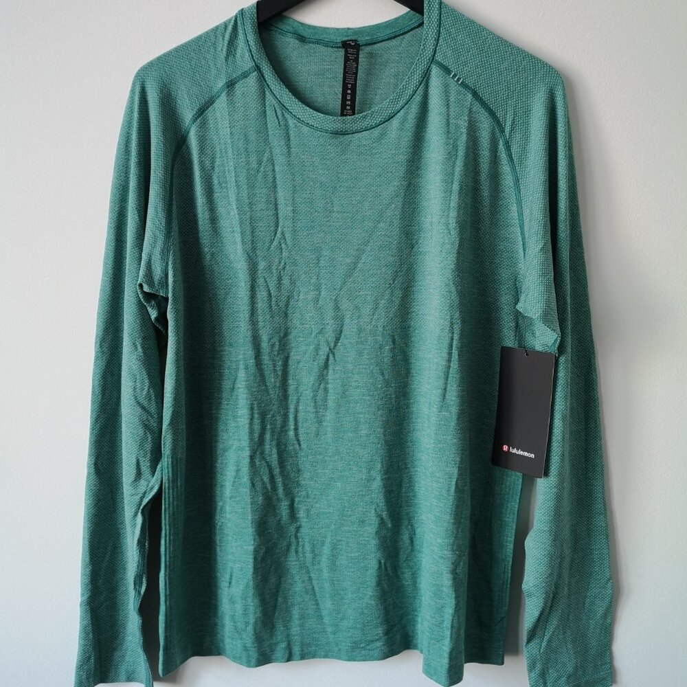 NWT LULULEMON DELM/TLLG Mint Green Metal Vent Tech LS 2.0 Top Shirt Men's XXL